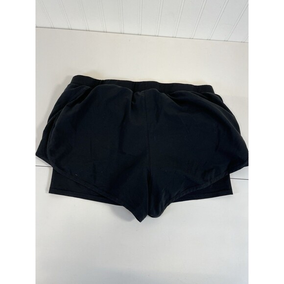 Under Armour Running Shorts. Black.Womens Sz Large Heat Gear. Loose Fit. Pockets - Picture 2 of 8